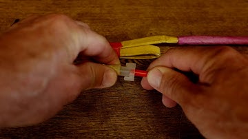 inserting an ematch into a t-connector