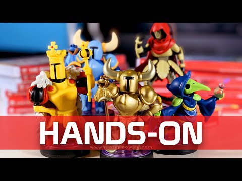 Hands-On With Shovel Knight amiibo 3-Pack & Gold Shovel Knight (Smash Ultimate Scans, too!)