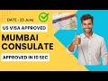 US Visa Approved in 10 secs | Interview Experience