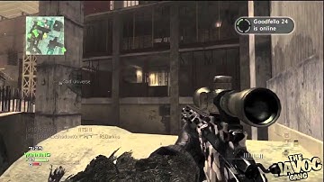 MW3 Sniping With The MSR Bolt Action Sniper ( Cinematic Gameplay )