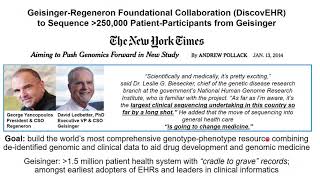 Keynote Presentation   Population Genomic Screening Experience at Geisinger Strongly Supports Rou