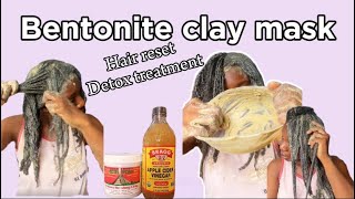 THIS CLAY MASK WILL CHANGE YOUR HAIR | Bentonite clay mask + Apple cider vinegar | Hair detox