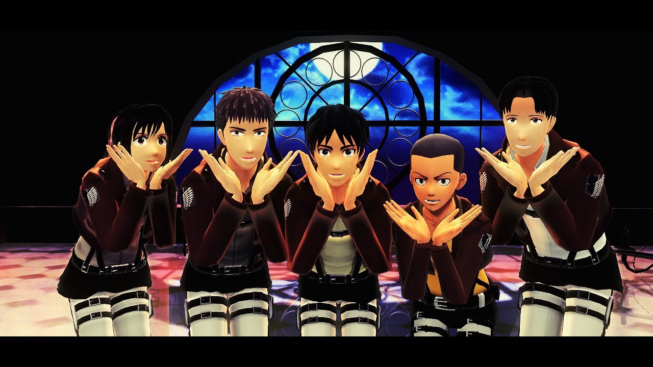 【Attack on MMD】Kimagure Mercy【Connie/Jean/Marco/Eren/Sasha】