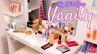 DIY Skin Care Desk & Makeup Vanity for Barbie | Miniature Crafts Tutorial