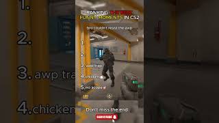 Top 5 best funny Moments in CS2 😂 #cs2 #csgo #funnyclips #cs2memes #gaming
