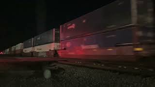 CSX 807 Leads CSX I138 Intermodal Stack Train NB Thru Florence SC #train #csx
