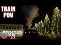 Train POV Highlights, Edaville Christmas Festival of Lights | Non-Copyright