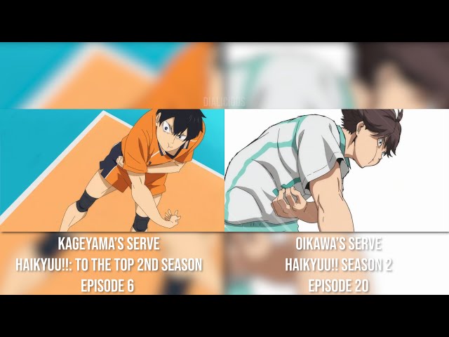 All Kageyama and Miya Jump Serves in Haikyuu! To the Top!