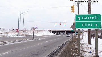 Traffic Lights at a Partial Cloverleaf Interchange | 12 Mile & I-75