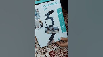 YouTube vlogging kit camera phone tripod led light selfie stick and microphone | #shorts #short