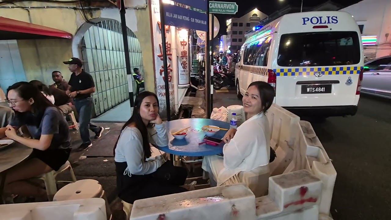 Dobry vecer z mesta George Town, Penang, Malaysia