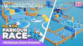 Parkour Race - Multiplayer Parkour Party Game Template - By Kekdot | Unreal Engine 5 Marketplace screenshot 5