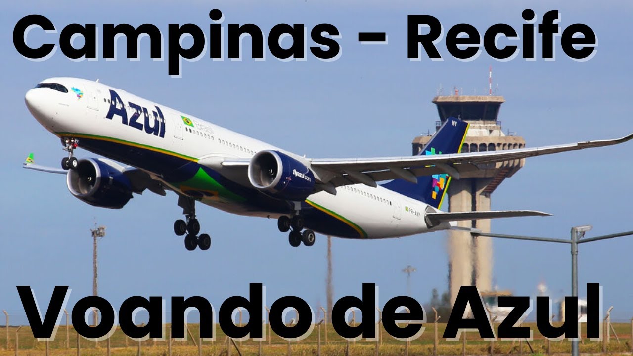 Como é VIAJAR de Avião - Voo de CAMPINAS para RECIFE