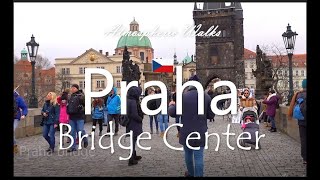 CITY WALKS: Praha Bridge travel - Прага прогулка по мосту к центру