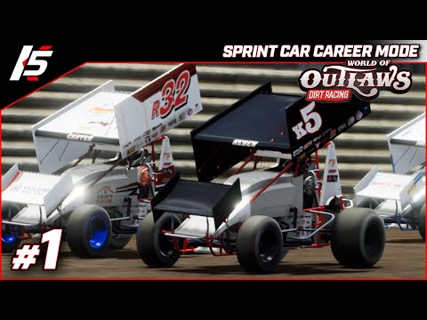 Sprint Car Career Mode - EP #1 - World of Outlaws Dirt Racing