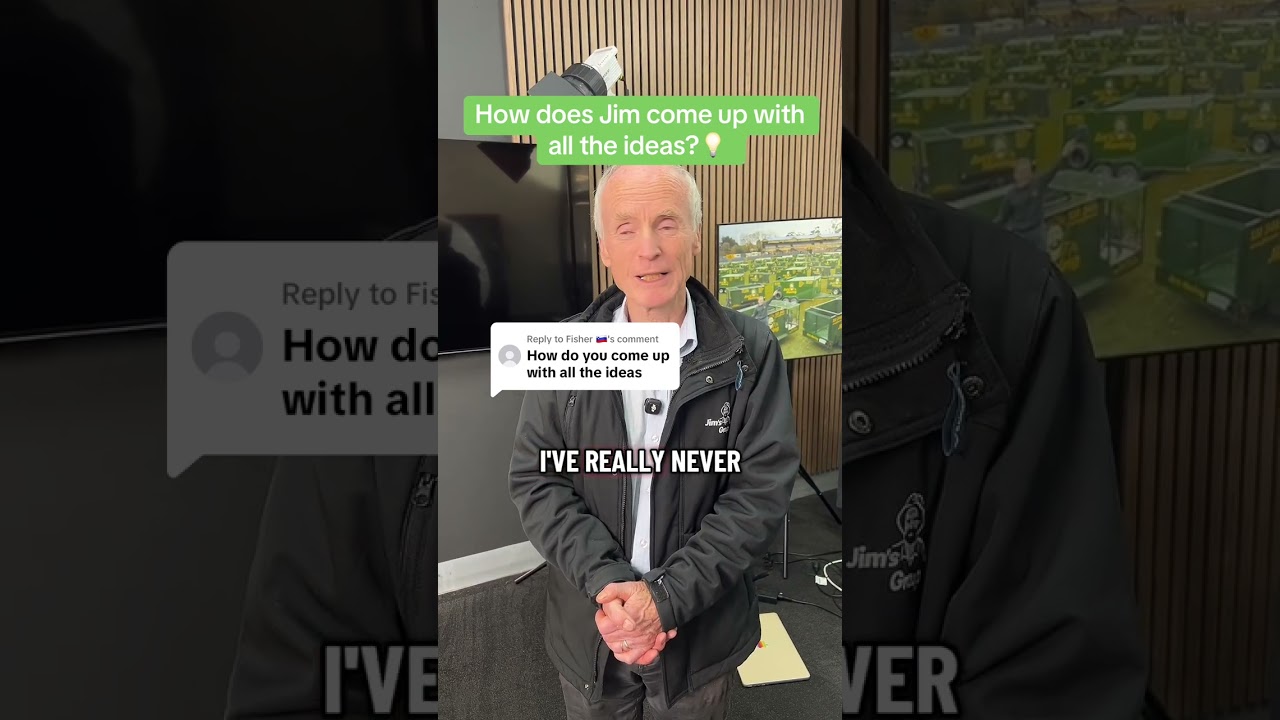 How does Jim come up with his ideas?