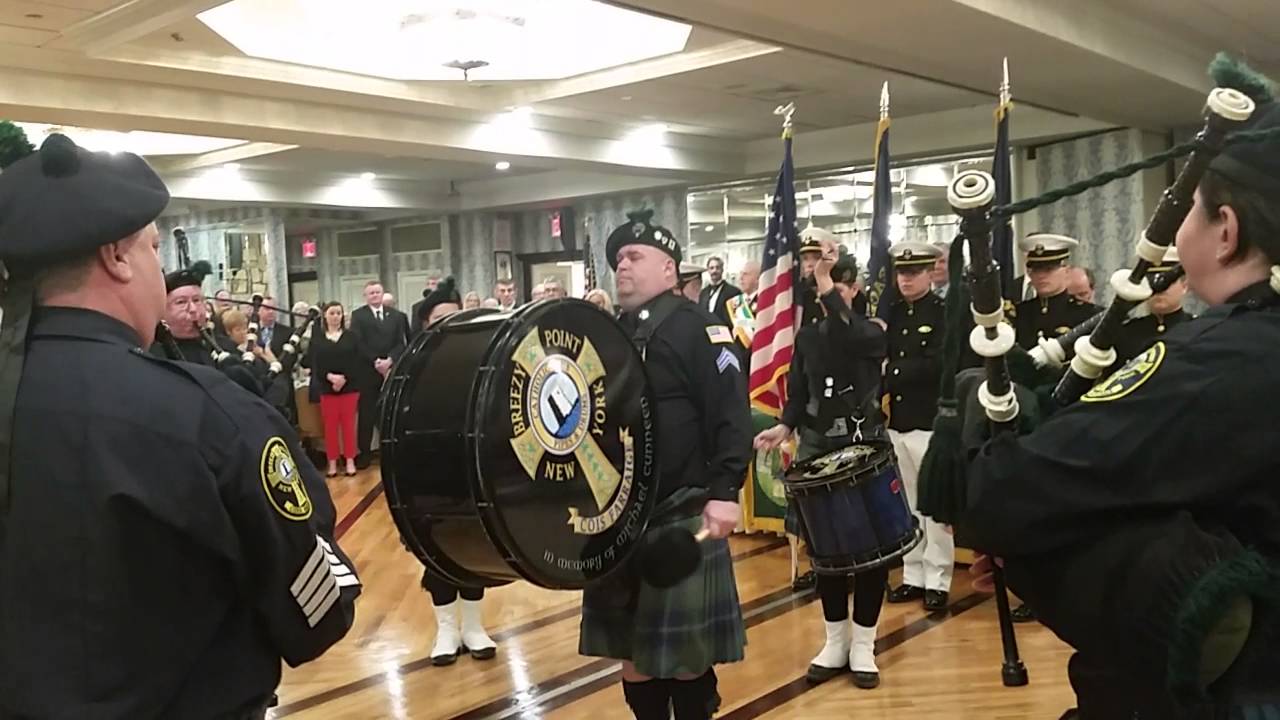Breezy Point Pipe Band at Antun's Parade Reception