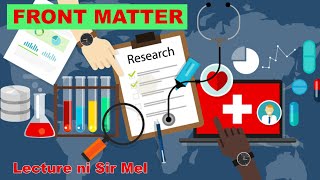 Research: Front Matter (Preliminaries)