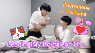 Seducing Boyfriend With Love Potion💖Pheromone Perfume💖Prank *He try to do it* [Gay Couple BL]