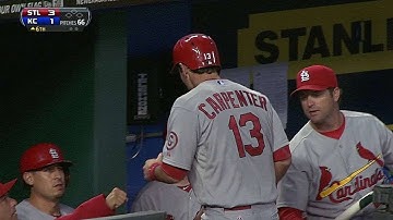 STL@KC: M. Carpenter leads off the sixth with a homer