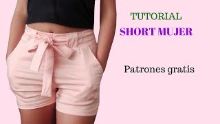 DIY Como hacer short mujer corte y confección - YouTube