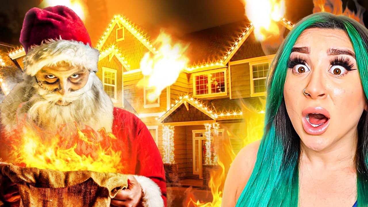 Paranormal Investigation SANTA Set HOUSE On FIRE With 10 PEOPLE INSIDE