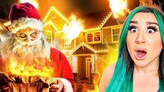 Paranormal Investigation SANTA Set HOUSE On FIRE With 10 PEOPLE INSIDE