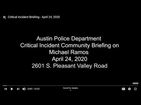 Critical Incident Briefing - April 24, 2020