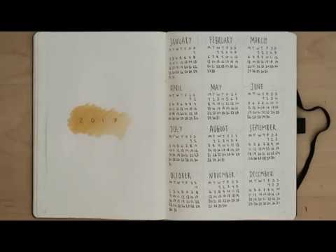 plan with me 2017 bullet journal set up expenses tracker