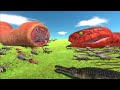 Who is the boss  giant worm or titanoboa  animal revolt battle simulator