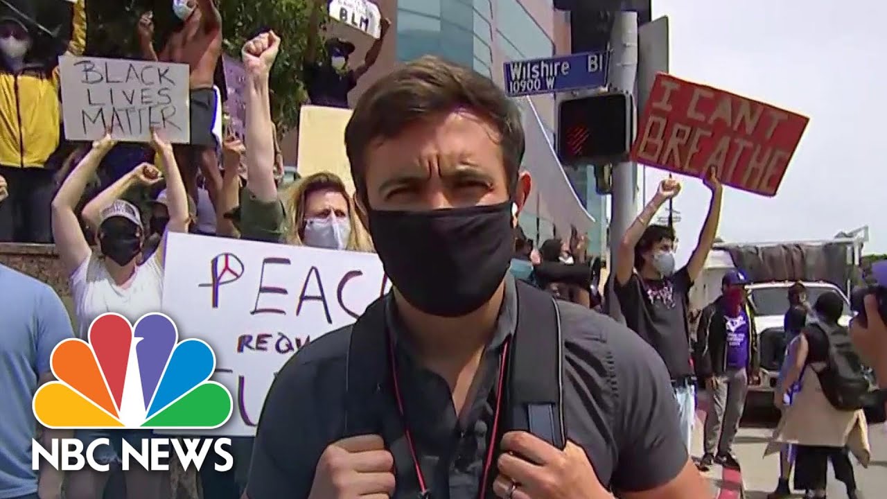 Los Angeles Businesses Vandalized After Weekend Protests | NBC News NOW