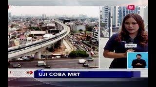 Uji Coba MRT, Masyarakat Antusias Datangi Stasiun Bundaran HI - iNews Siang 12/03