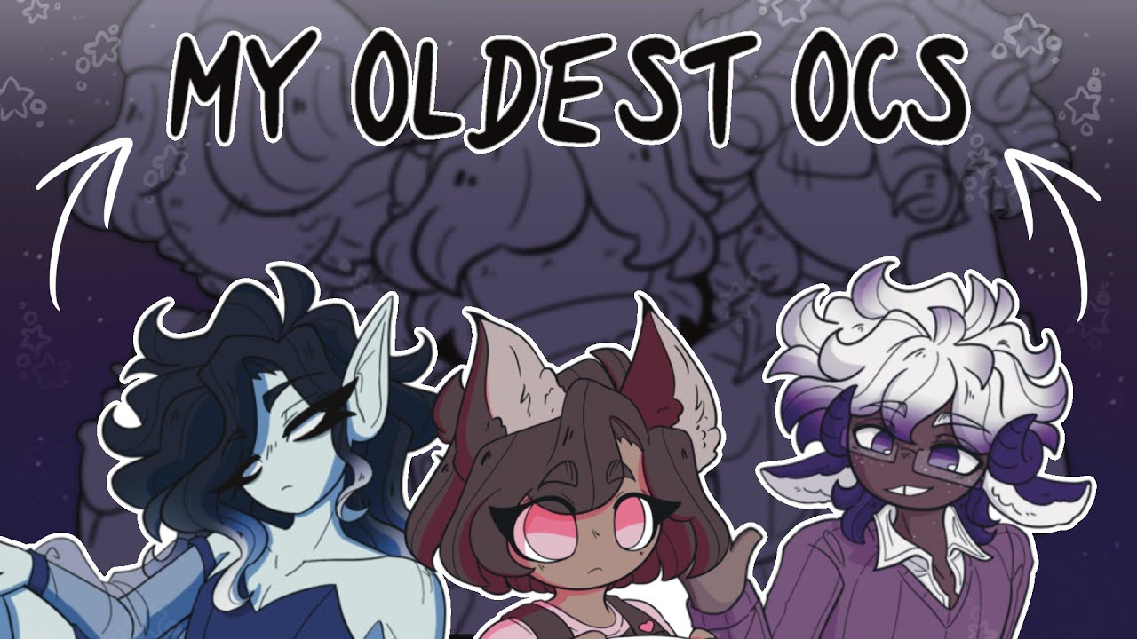 Giving My Oldest OCs a Glow-Up(Speedpaint + Voiceover) - YouTube
