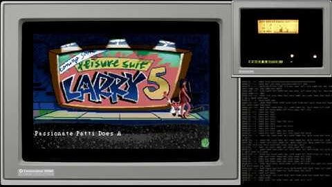 Game (Intro) : Leisure Suit Larry 5 - Roland MT-32  Sound - MiSTer FPGA - Amiga Minimig