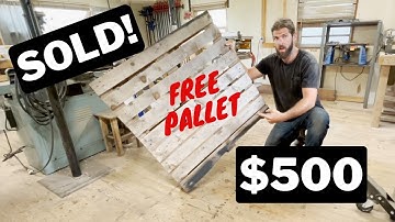 Turning a Free Pallet into a $500 Coffee Table