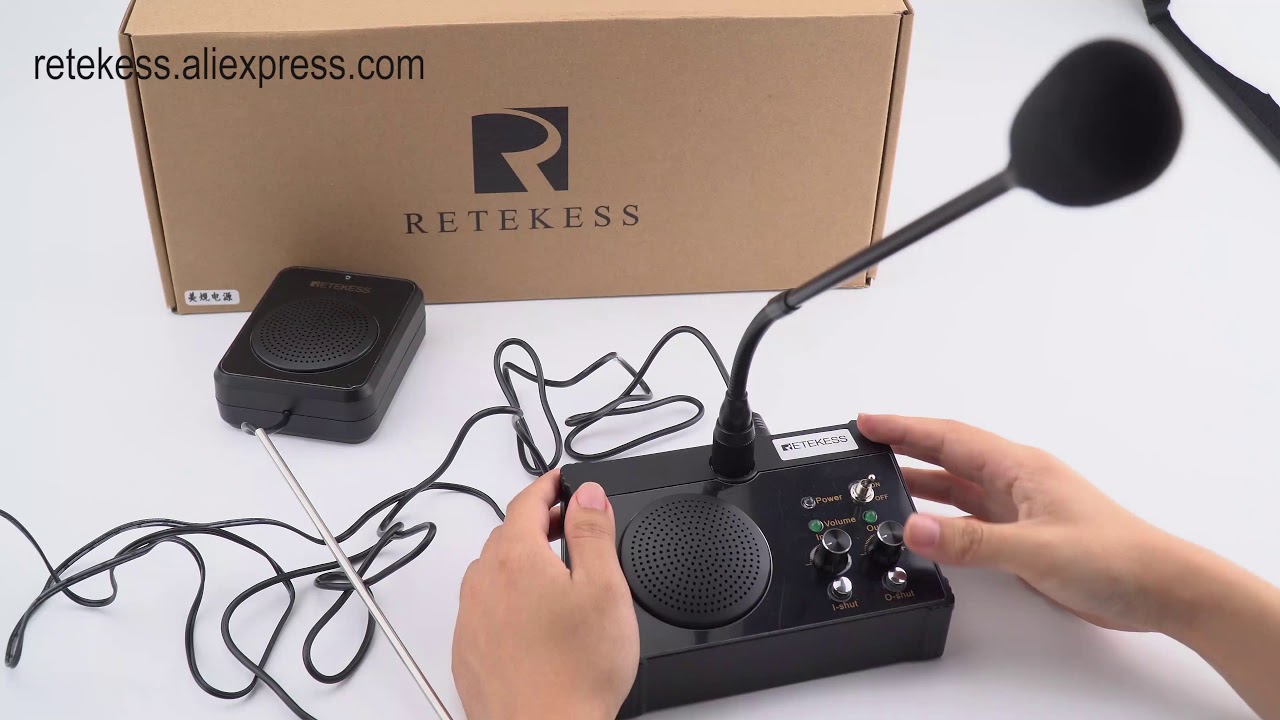 Retekess TW106 Altoparlante Da Finestra - Interfono Bidirezionale Per Banche, Cliniche, Uffici - Foto 4