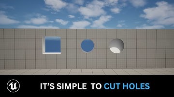 How to EASILY Cut Holes in Meshes in Unreal Engine 5 (With Boolean Tool)