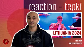 REACTION • Silvester Belt - Luktelk (Eurovision 2024 🇱🇹 Lithuania)