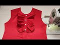 Ruffle neck design  basic ruffle neck sewing tips   tio sewing