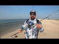 EASY COME, EASY GO! Surf Fishing with BIG POPPERS !!