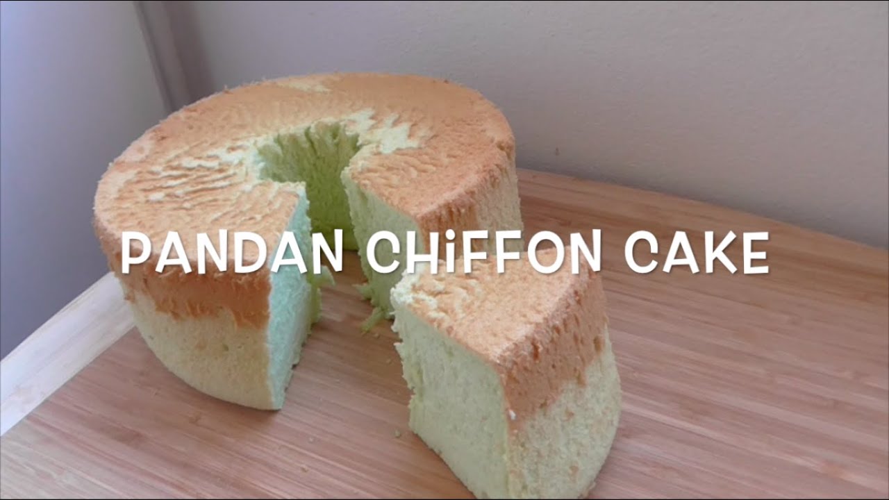 how to make pandan chiffon cake recipe (resep bolu pandan)