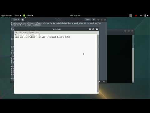 How to create permanent  alias in @kali linux