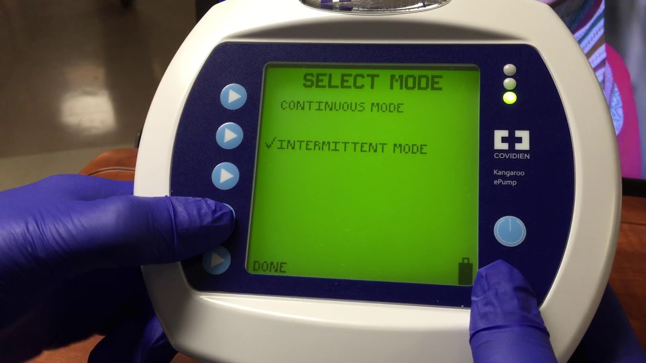 Setting feeding pump for bolus YouTube