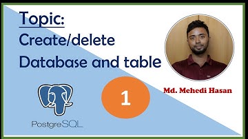 postgresql in bangla ( create/delete database and table)--1st
