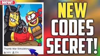 Thumb War Simulator New Codes!! | ROBLOX *SECRET* CODES