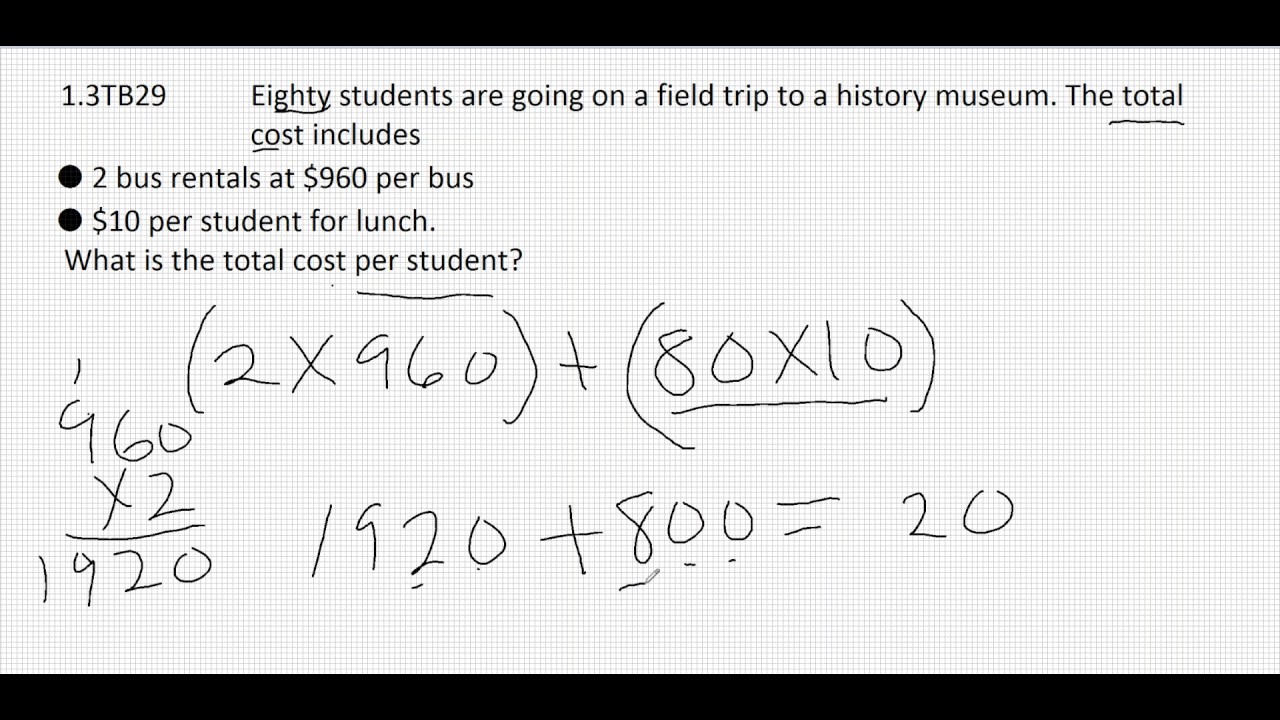 problem solving involving order of operations