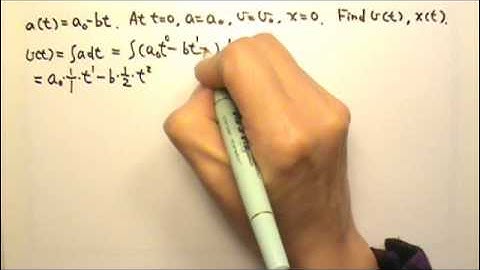 AP Physics C: Kinematics 6: Find v(t) and x(t) From a(t)