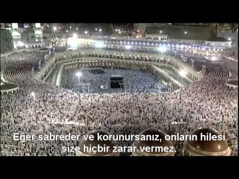 Al-i İmran Suresi Kabe imamı Sudais Türkçe Altyazılı Mealli