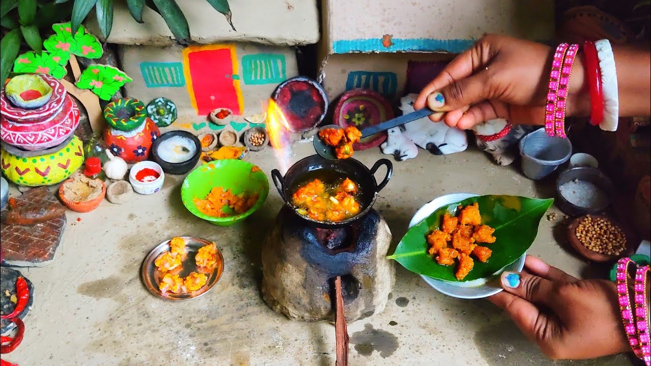 Mini Pakora Machine mini onion 🧅 pakora recipe #miniature #pakora#mini food pakhshala # ...