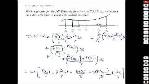 Topic 6-10 Estimating Integrals-Trapezoidal Rule
